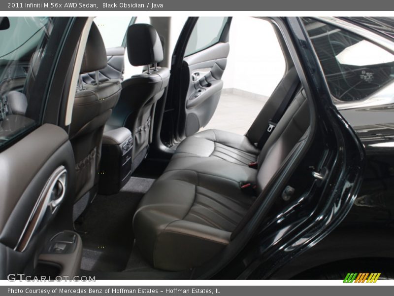 Rear Seat of 2011 M 56x AWD Sedan