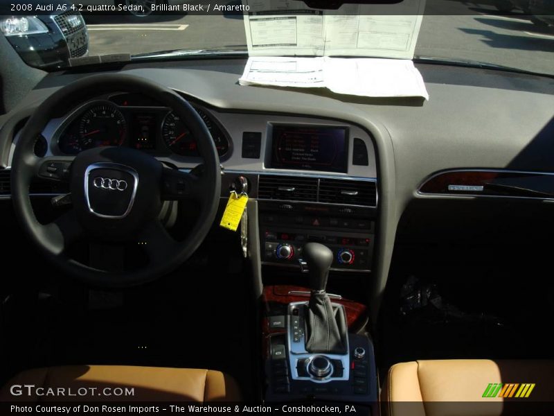 Brilliant Black / Amaretto 2008 Audi A6 4.2 quattro Sedan