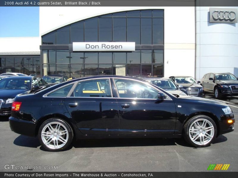 Brilliant Black / Black 2008 Audi A6 4.2 quattro Sedan