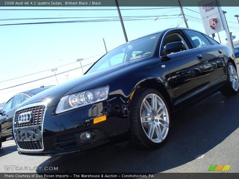 Brilliant Black / Black 2008 Audi A6 4.2 quattro Sedan
