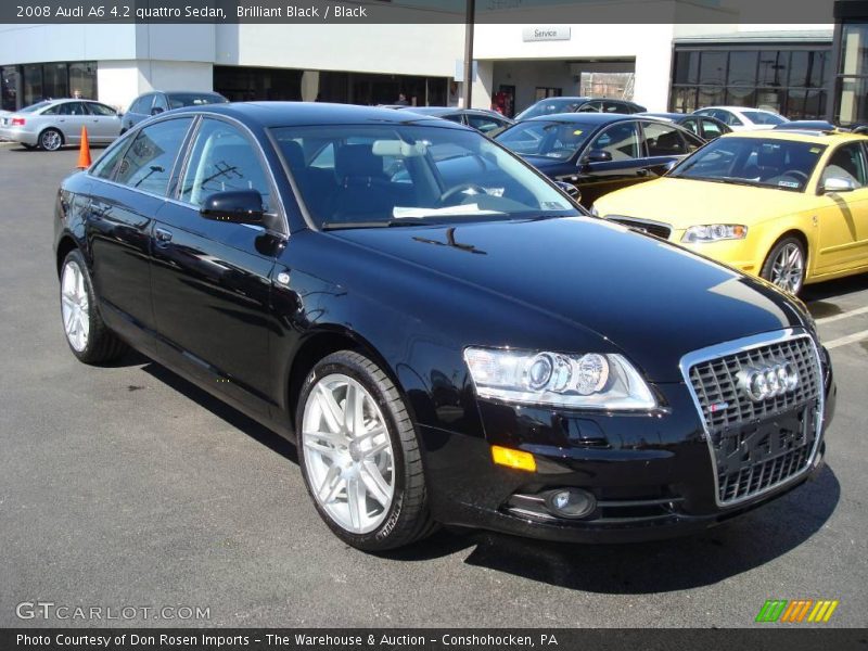 Brilliant Black / Black 2008 Audi A6 4.2 quattro Sedan