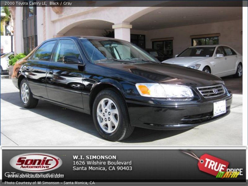 Black / Gray 2000 Toyota Camry LE
