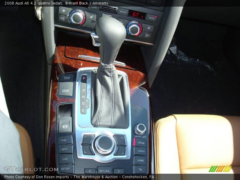 Brilliant Black / Amaretto 2008 Audi A6 4.2 quattro Sedan