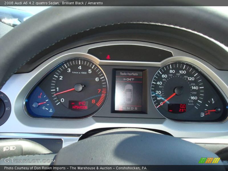 Brilliant Black / Amaretto 2008 Audi A6 4.2 quattro Sedan
