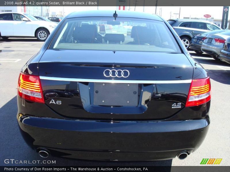 Brilliant Black / Black 2008 Audi A6 4.2 quattro Sedan