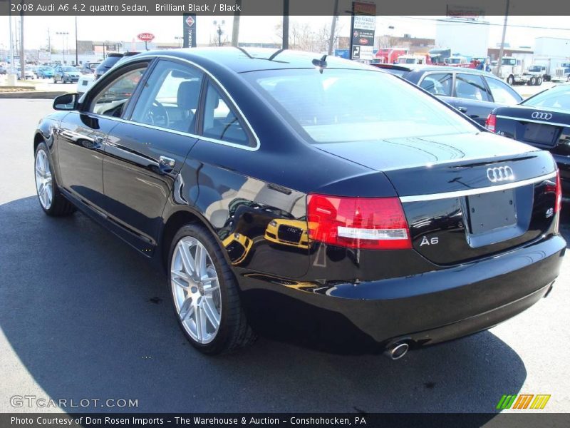 Brilliant Black / Black 2008 Audi A6 4.2 quattro Sedan