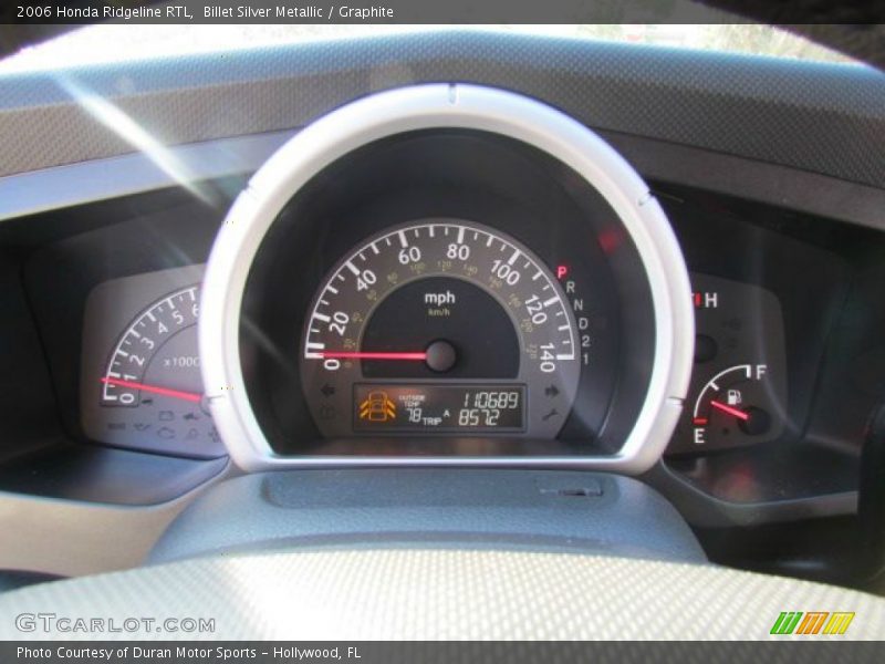 Billet Silver Metallic / Graphite 2006 Honda Ridgeline RTL