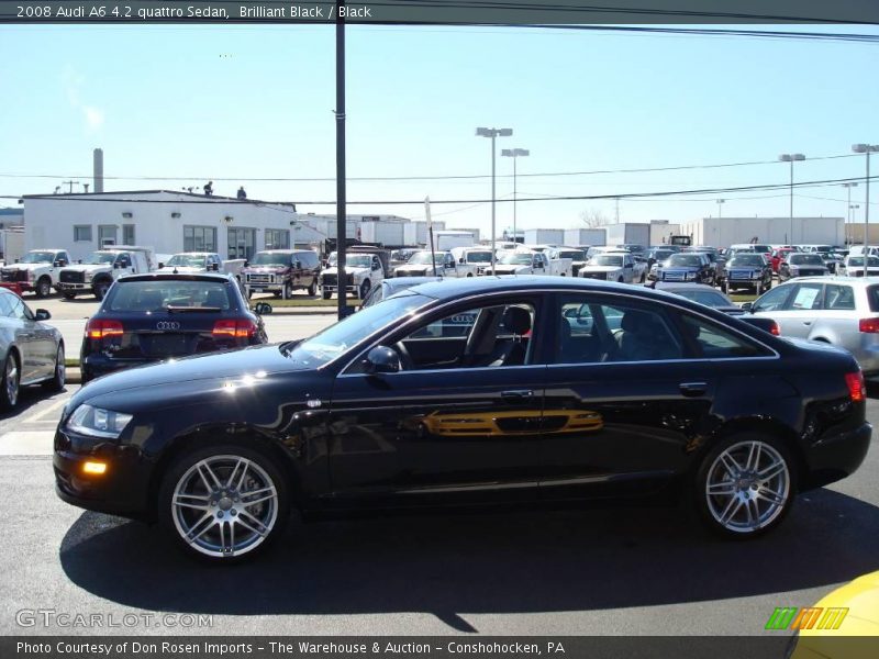 Brilliant Black / Black 2008 Audi A6 4.2 quattro Sedan
