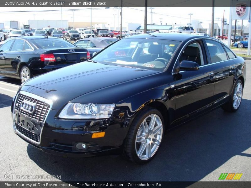 Brilliant Black / Black 2008 Audi A6 4.2 quattro Sedan