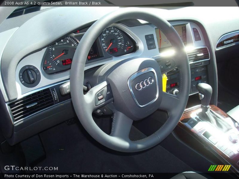 Brilliant Black / Black 2008 Audi A6 4.2 quattro Sedan