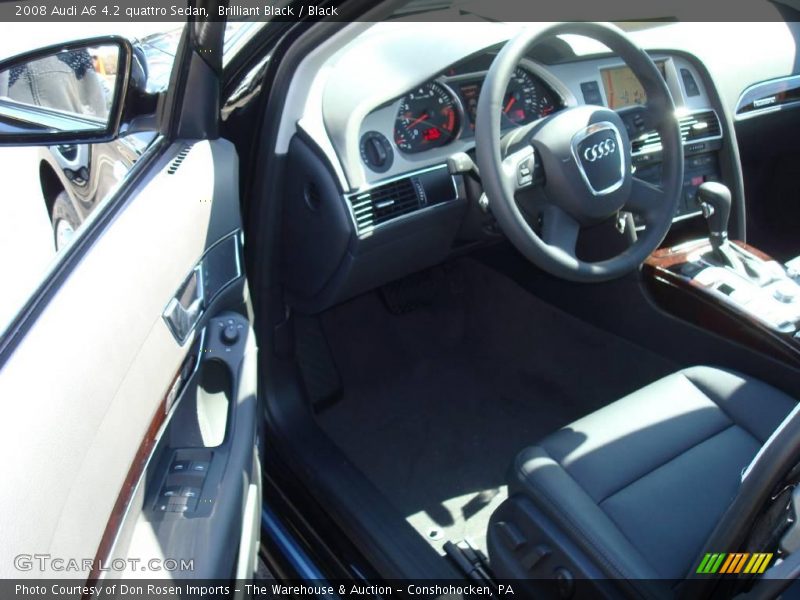 Brilliant Black / Black 2008 Audi A6 4.2 quattro Sedan