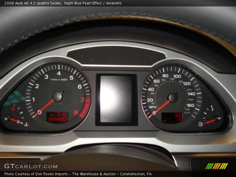 Night Blue Pearl Effect / Amaretto 2008 Audi A6 4.2 quattro Sedan
