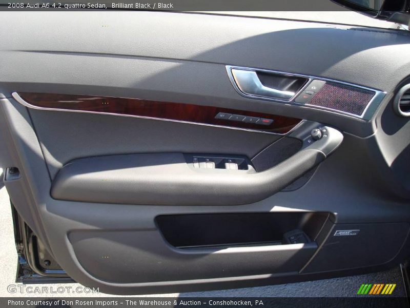 Brilliant Black / Black 2008 Audi A6 4.2 quattro Sedan
