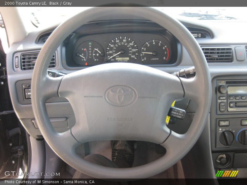 Black / Gray 2000 Toyota Camry LE