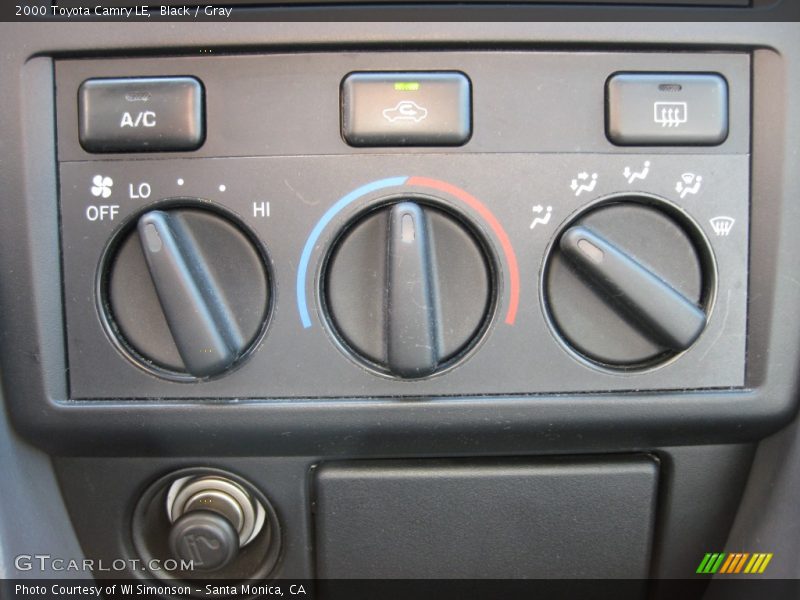Black / Gray 2000 Toyota Camry LE