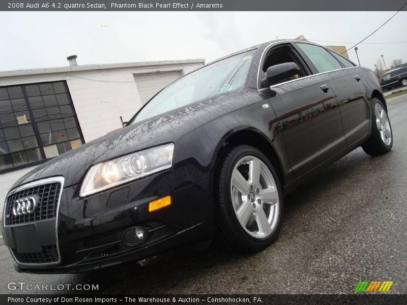 Phantom Black Pearl Effect / Amaretto 2008 Audi A6 4.2 quattro Sedan