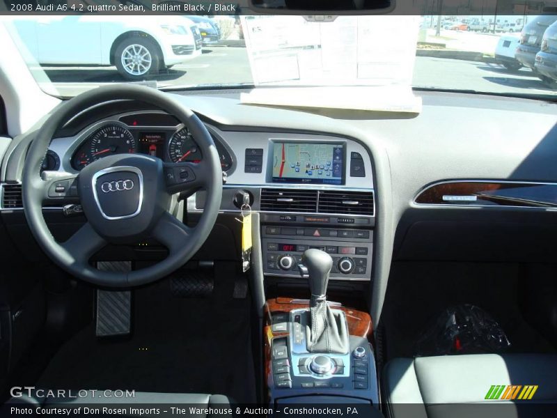 Brilliant Black / Black 2008 Audi A6 4.2 quattro Sedan