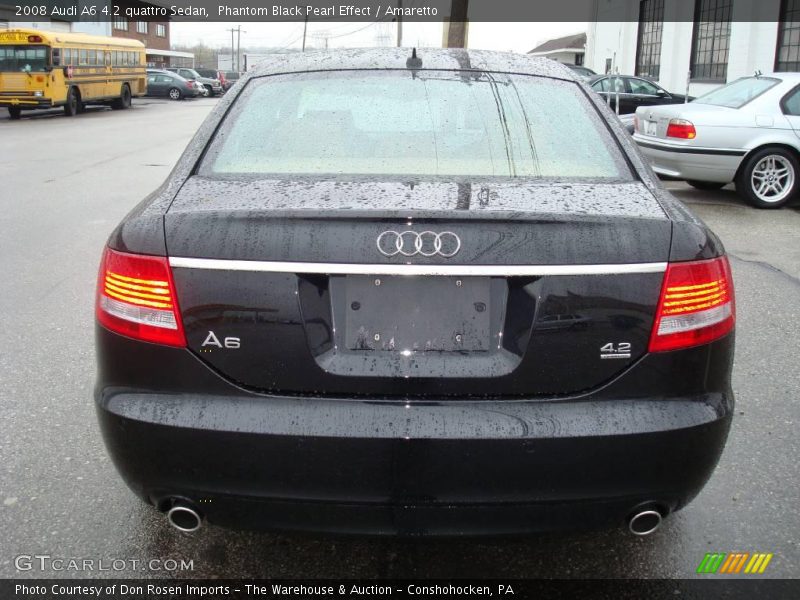 Phantom Black Pearl Effect / Amaretto 2008 Audi A6 4.2 quattro Sedan