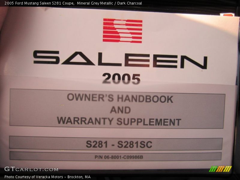 Books/Manuals of 2005 Mustang Saleen S281 Coupe