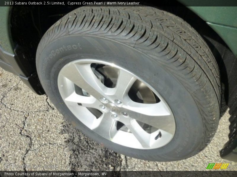 Cypress Green Pearl / Warm Ivory Leather 2013 Subaru Outback 2.5i Limited