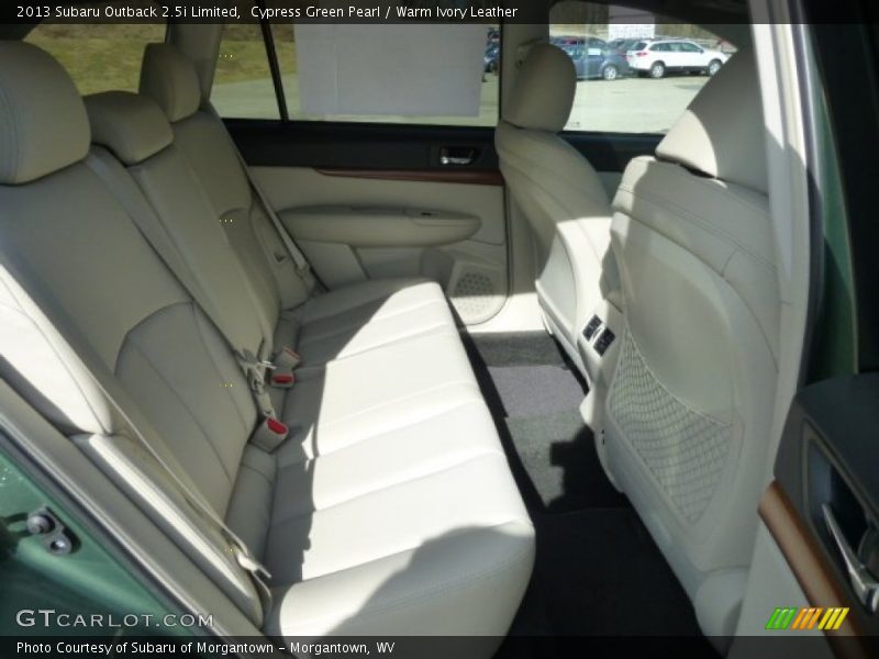 Cypress Green Pearl / Warm Ivory Leather 2013 Subaru Outback 2.5i Limited