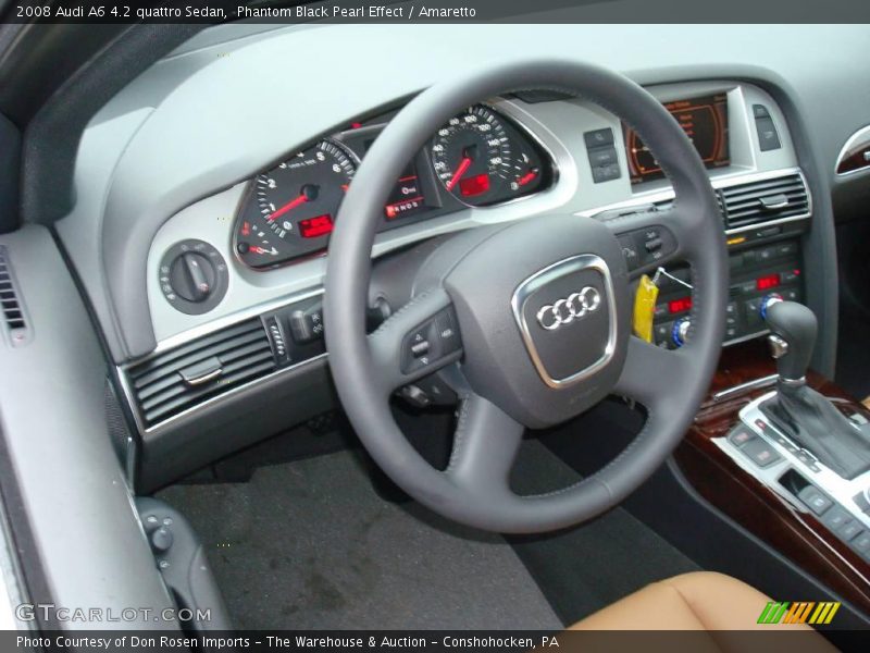 Phantom Black Pearl Effect / Amaretto 2008 Audi A6 4.2 quattro Sedan