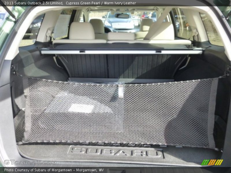 Cypress Green Pearl / Warm Ivory Leather 2013 Subaru Outback 2.5i Limited