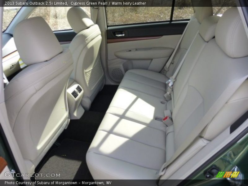 Cypress Green Pearl / Warm Ivory Leather 2013 Subaru Outback 2.5i Limited
