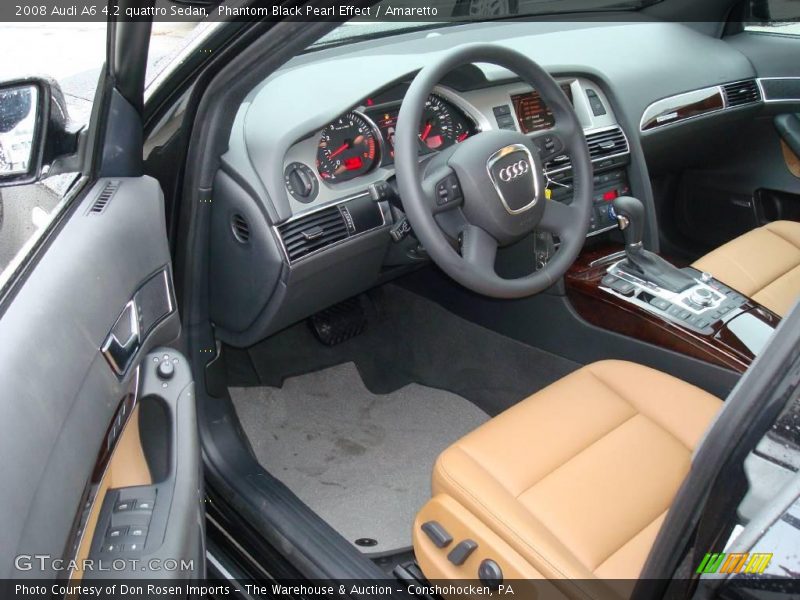 Phantom Black Pearl Effect / Amaretto 2008 Audi A6 4.2 quattro Sedan