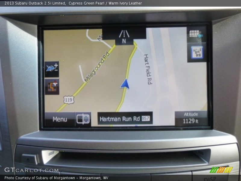 Cypress Green Pearl / Warm Ivory Leather 2013 Subaru Outback 2.5i Limited