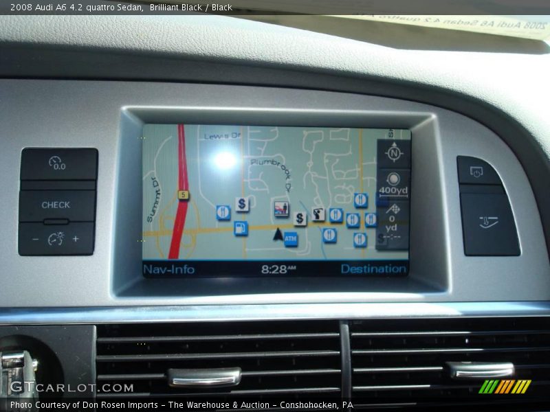 Brilliant Black / Black 2008 Audi A6 4.2 quattro Sedan