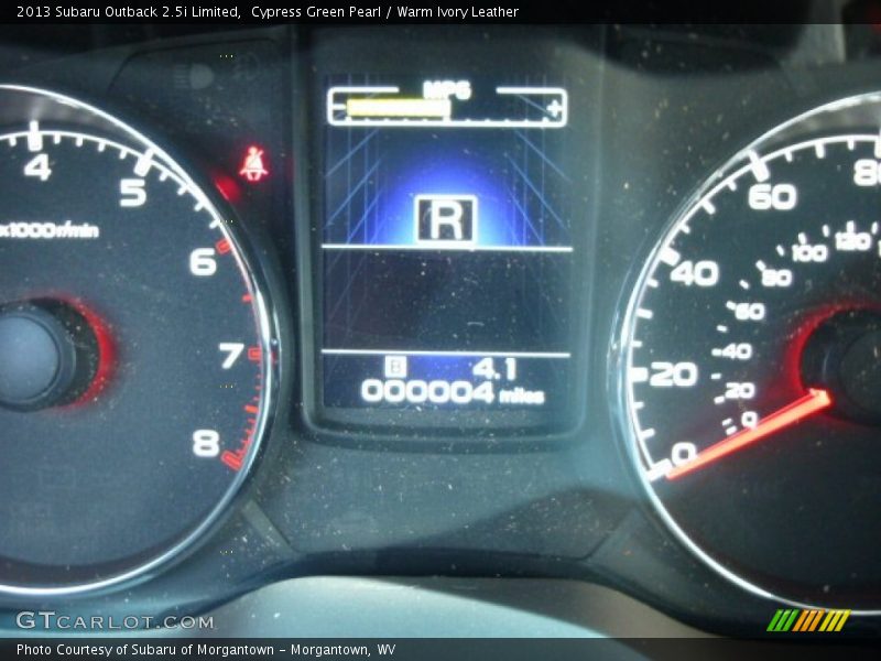 Cypress Green Pearl / Warm Ivory Leather 2013 Subaru Outback 2.5i Limited