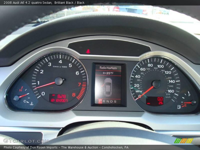 Brilliant Black / Black 2008 Audi A6 4.2 quattro Sedan
