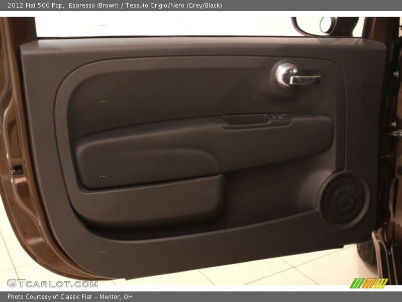 Espresso (Brown) / Tessuto Grigio/Nero (Grey/Black) 2012 Fiat 500 Pop