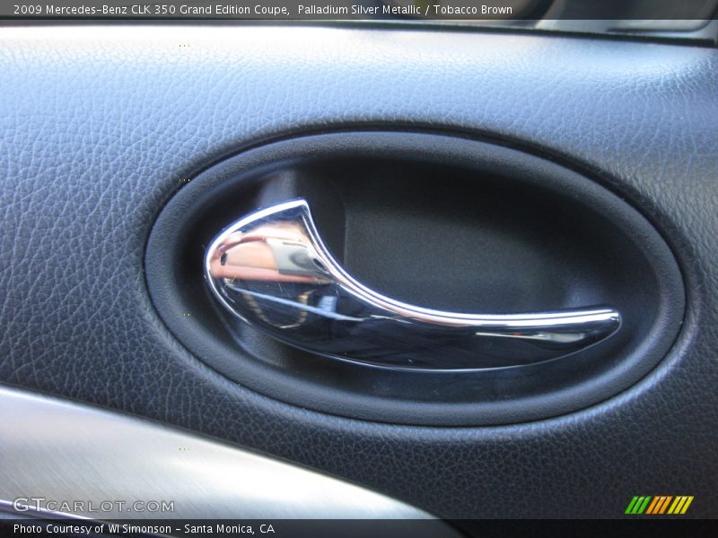 Palladium Silver Metallic / Tobacco Brown 2009 Mercedes-Benz CLK 350 Grand Edition Coupe