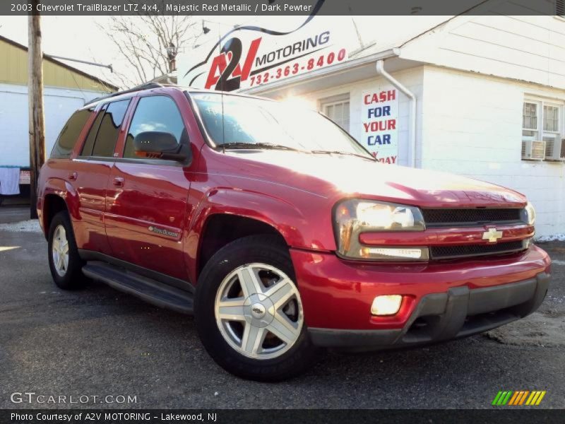 Majestic Red Metallic / Dark Pewter 2003 Chevrolet TrailBlazer LTZ 4x4