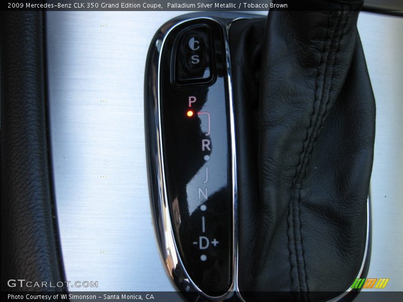 Palladium Silver Metallic / Tobacco Brown 2009 Mercedes-Benz CLK 350 Grand Edition Coupe