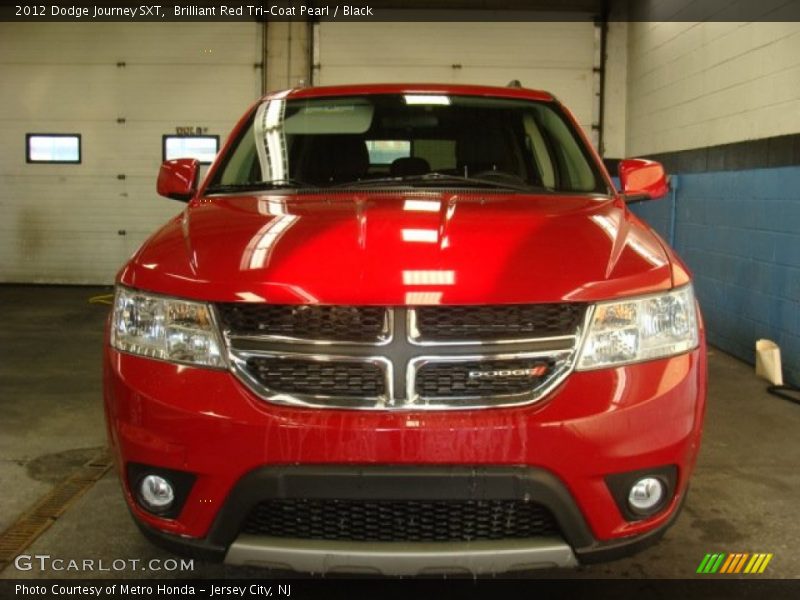 Brilliant Red Tri-Coat Pearl / Black 2012 Dodge Journey SXT