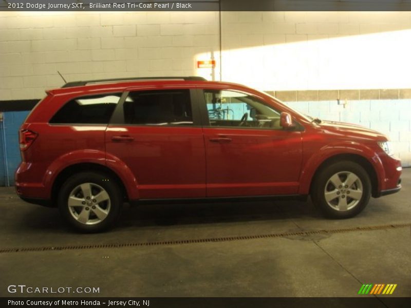 Brilliant Red Tri-Coat Pearl / Black 2012 Dodge Journey SXT