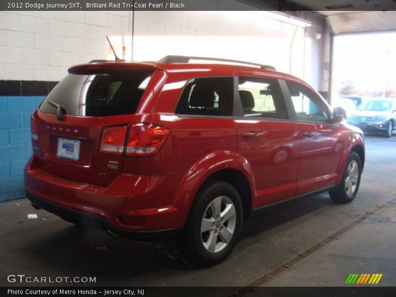 Brilliant Red Tri-Coat Pearl / Black 2012 Dodge Journey SXT
