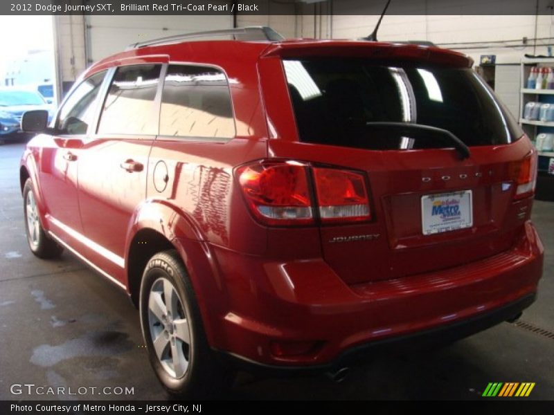 Brilliant Red Tri-Coat Pearl / Black 2012 Dodge Journey SXT