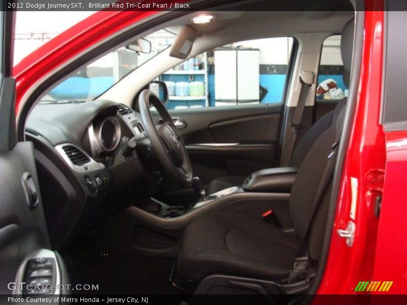 Brilliant Red Tri-Coat Pearl / Black 2012 Dodge Journey SXT