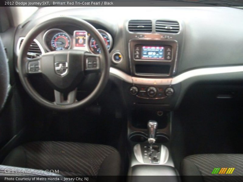 Brilliant Red Tri-Coat Pearl / Black 2012 Dodge Journey SXT