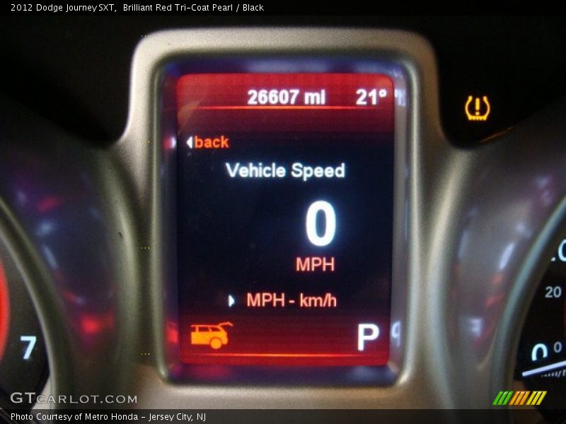Brilliant Red Tri-Coat Pearl / Black 2012 Dodge Journey SXT