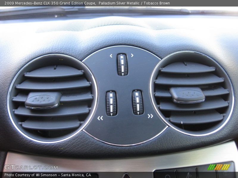 Palladium Silver Metallic / Tobacco Brown 2009 Mercedes-Benz CLK 350 Grand Edition Coupe