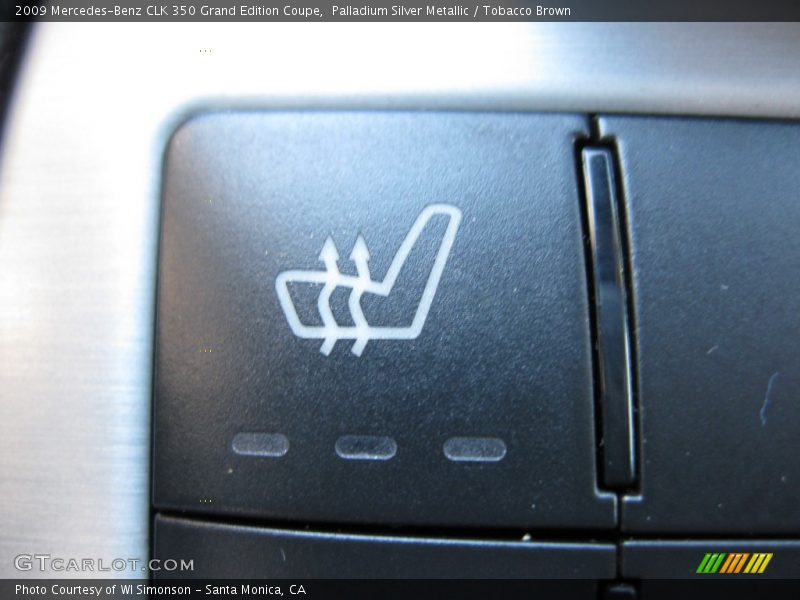 Palladium Silver Metallic / Tobacco Brown 2009 Mercedes-Benz CLK 350 Grand Edition Coupe