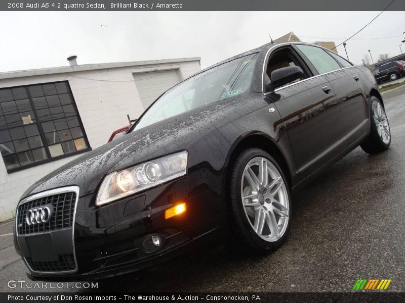Brilliant Black / Amaretto 2008 Audi A6 4.2 quattro Sedan