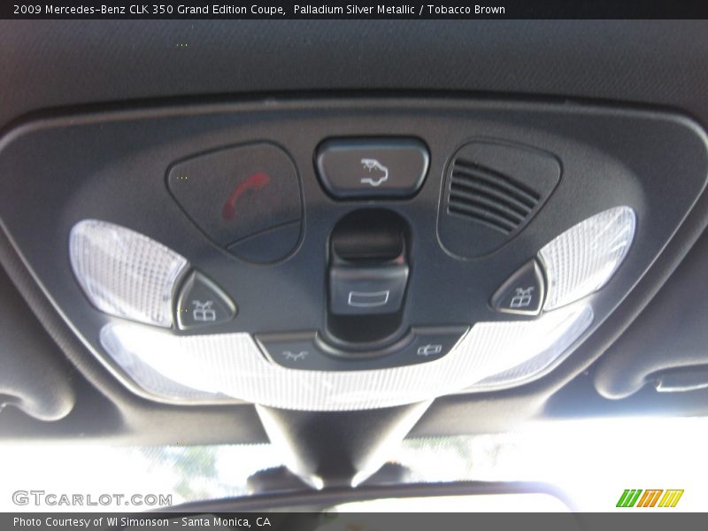 Palladium Silver Metallic / Tobacco Brown 2009 Mercedes-Benz CLK 350 Grand Edition Coupe