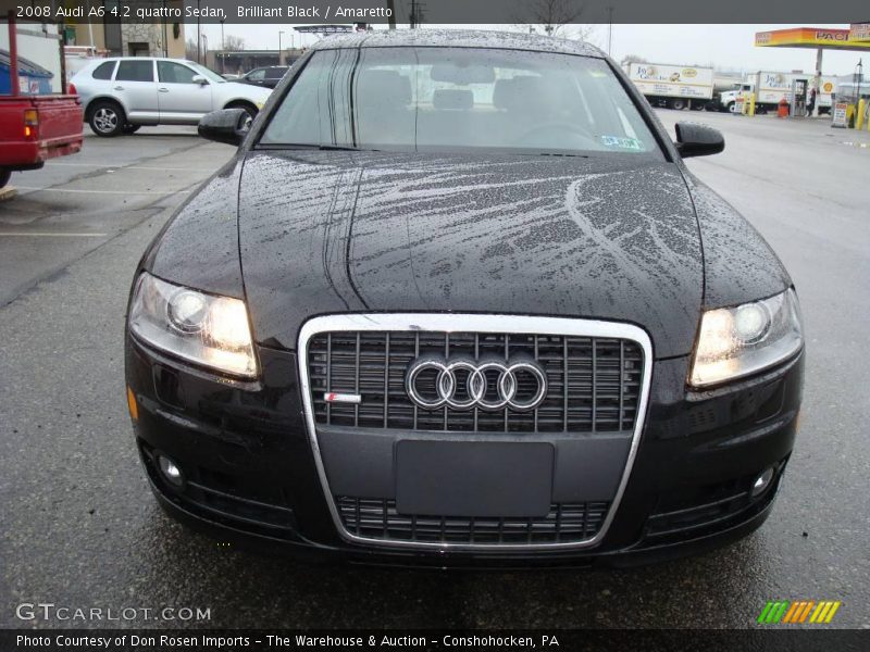 Brilliant Black / Amaretto 2008 Audi A6 4.2 quattro Sedan