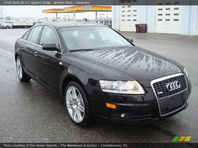 Brilliant Black / Amaretto 2008 Audi A6 4.2 quattro Sedan